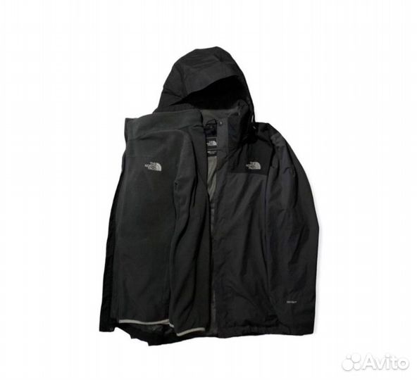 Курта the north face tnf hyvent 3в1 флис мебрана