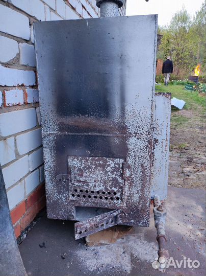 Печь для бани с баком