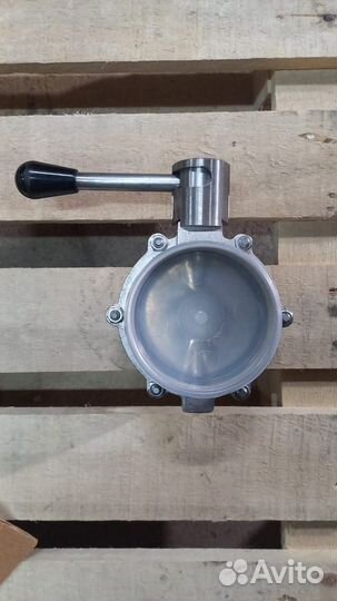 Дисковый затвор баттерфляй (кран-бабочка) Ду100