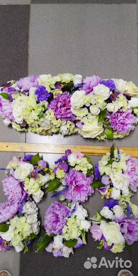 Искусственные цветы. 7 шт. Композиции