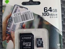 Карта памяти Kingston micro sd 64 Гб