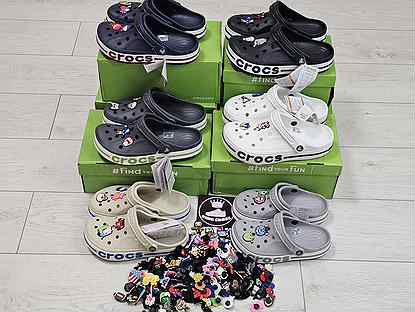 Crocs сабо + 8 джибитсов