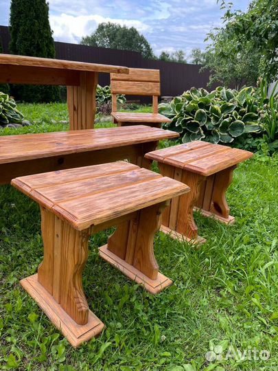 Садовая мебель из массива дерева