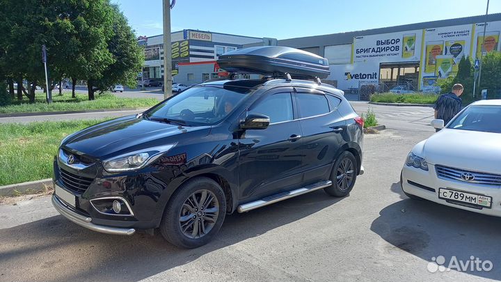 Автобокс на крышу Magnum 390, Черный карбон