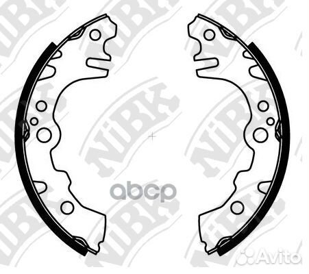 Колодки тормозные барабанные задние NiBK FN0042