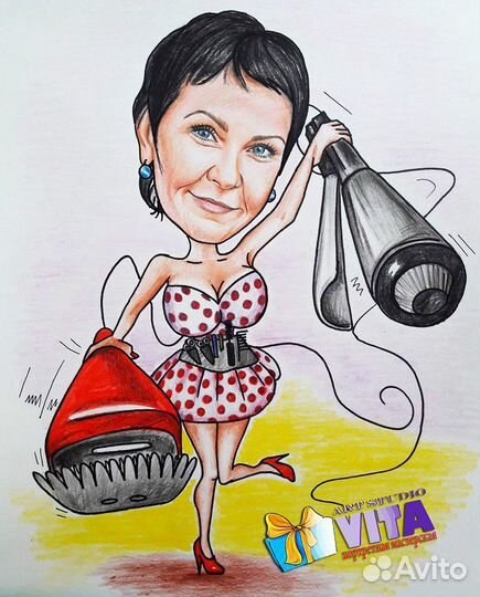 Шаржи по фото Москва