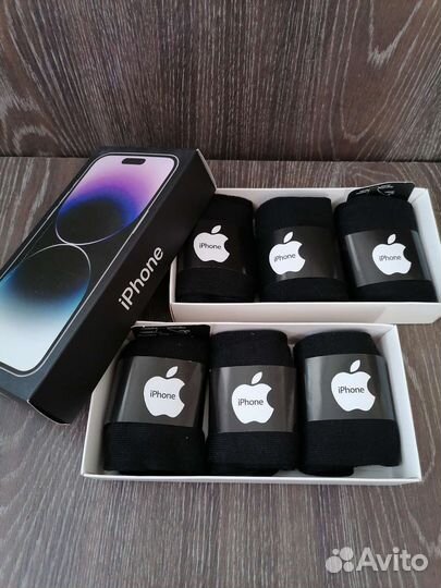 Носки мужские в подарочной упаковке, набор