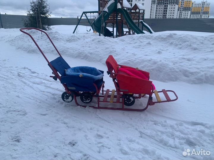 Санки двухместные