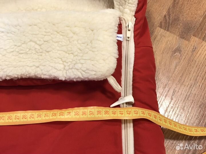 Конверт зимний на овчине в коляску