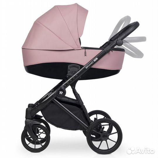 Коляска brano PRO (2 в 1) (Riko) 03 (розовый)