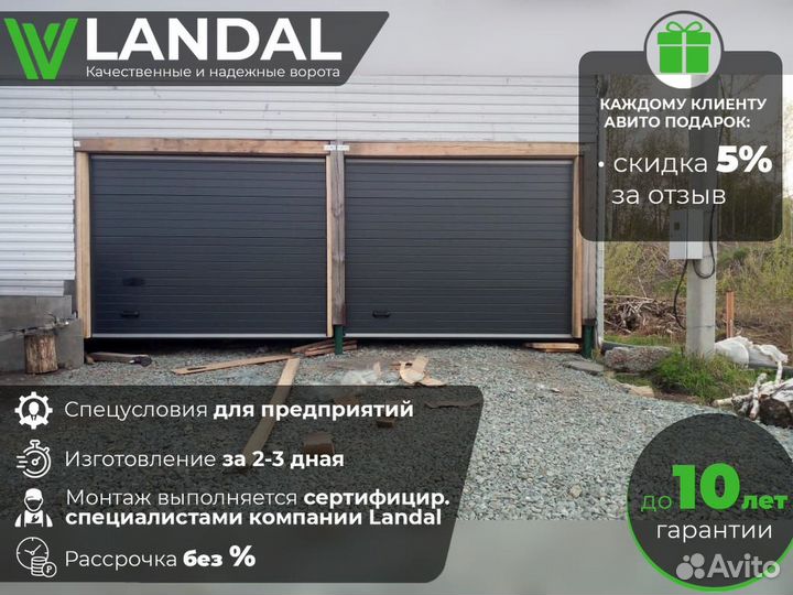 Автоматические гаражные секционные ворота