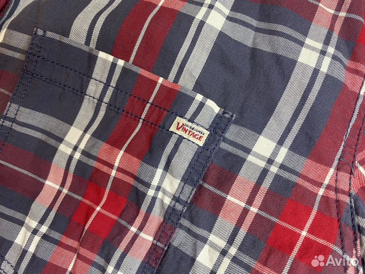 Мужская рубашка в клетку хлопок