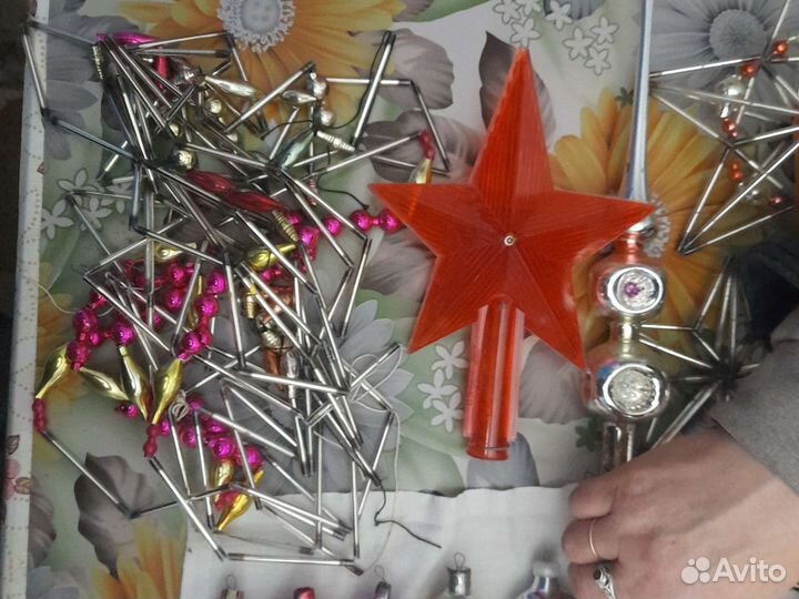 Игрушки ёлочные. Советские