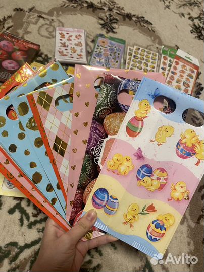 Пасхальные наклейки / наборы