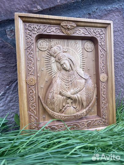 Икона из дуба