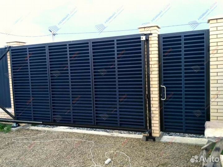 Забор жалюзи из металла