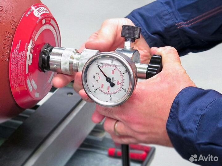 Заправка гидроаккумуляторов азотом