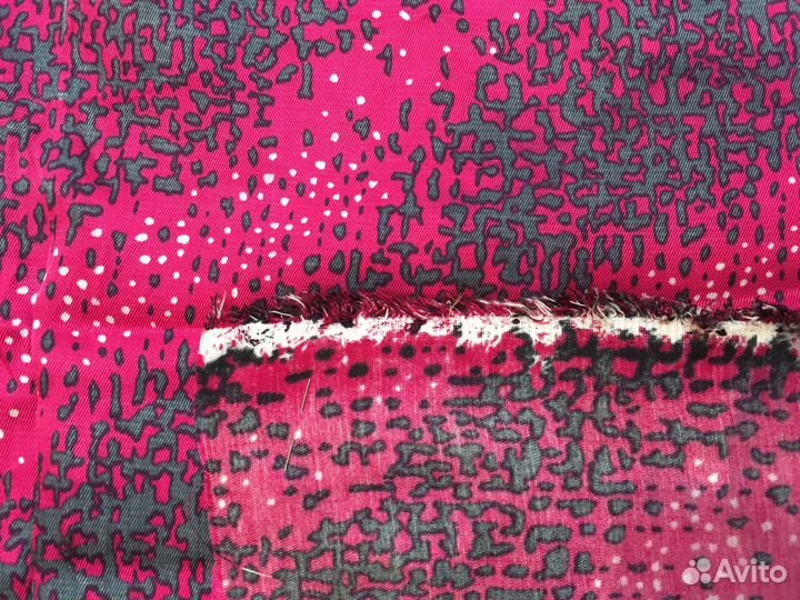 Ткань натуральный хлопок ситец атлас винтаж СССР