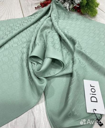 Шелковый платок Dior однотонный разные цвета