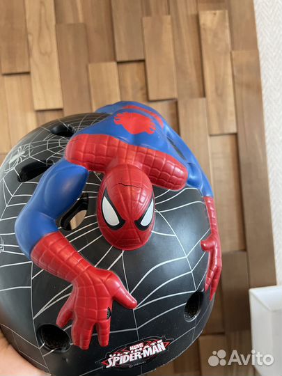 Детский шлем защитный велосипедный. spider man