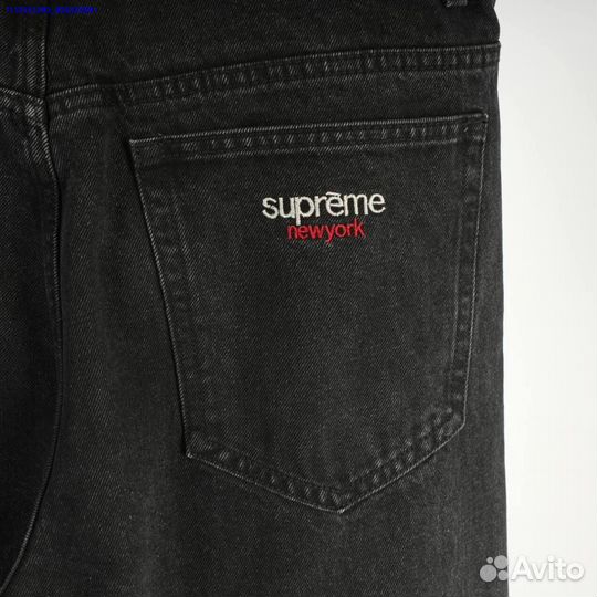 Джинсы Supreme New York Baggy Jeans черные