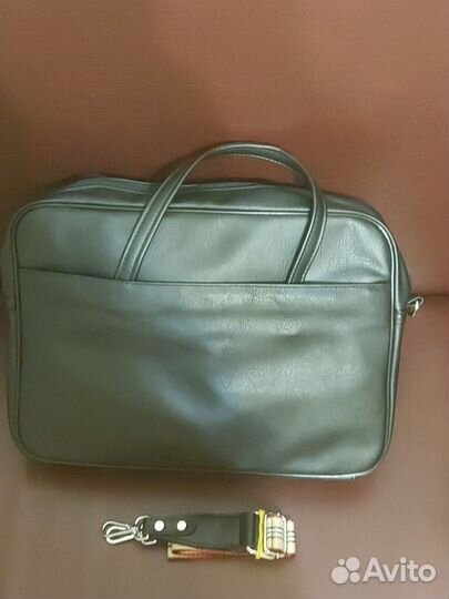 Мужской новый кожаный портфель