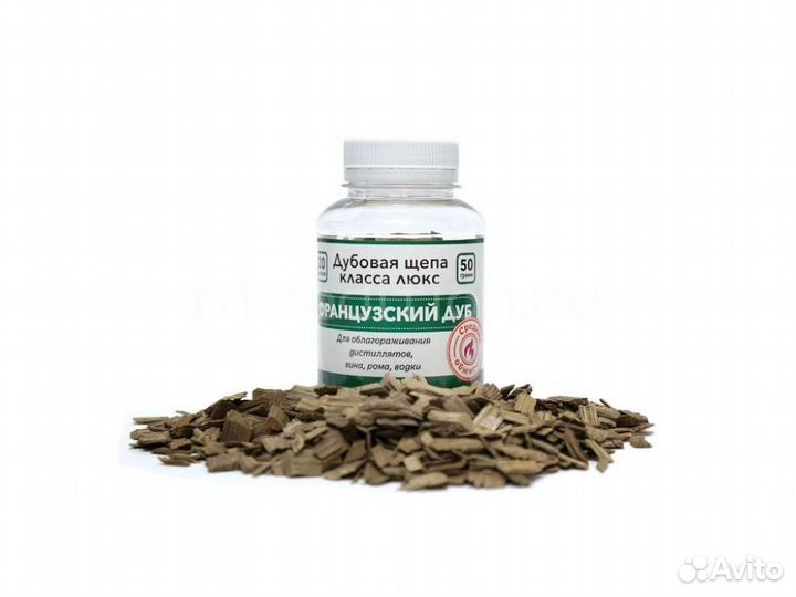 Щепа дубовая Французкий Дуб, средний обжиг, 50 гр