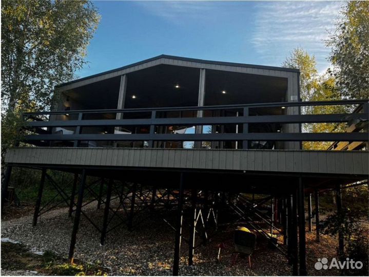 Теплый каркасный дом на дачу, зимний 110 м кв Артикул дх-1948