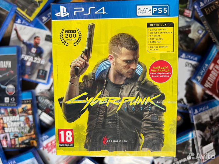Диск Cyberpunk 2077 PS4 / Новый