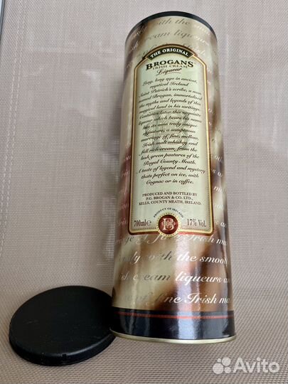 Упаковка-туба для бутылки Brogans Irish Cream