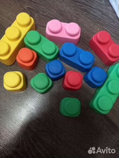 Мягкий конструктор кирпичики