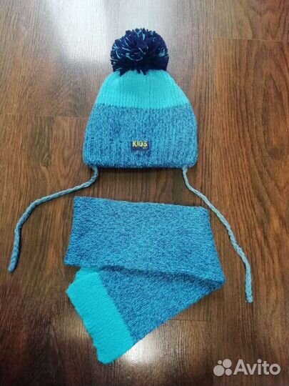 Комплект детский зимний шапка+шарф