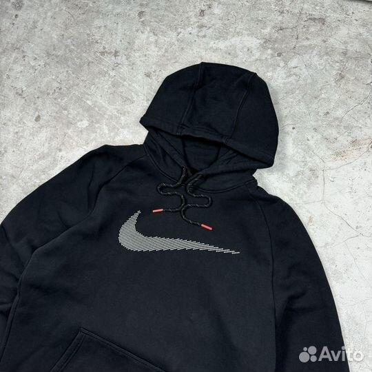 Nike Big Central Logo Reflective Y2K кофта худи