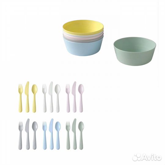 Детская посуда Икеа kalas Калас