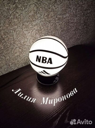 Баскетбольный мяч, светильник