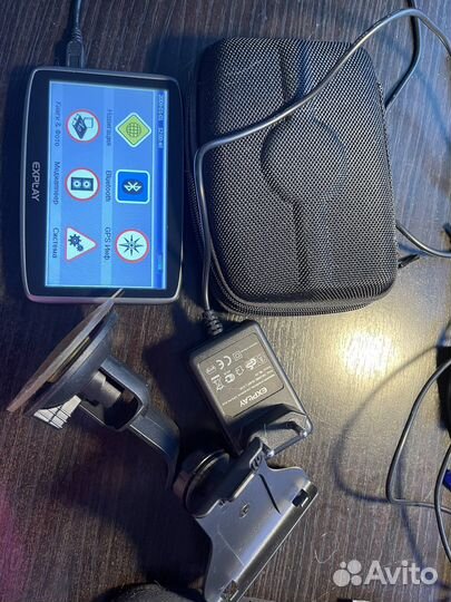 Навигатор explay+чехол+зарядка+держатель