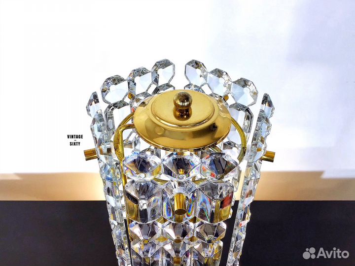 Светильник настольный ночник хрустальный СССР