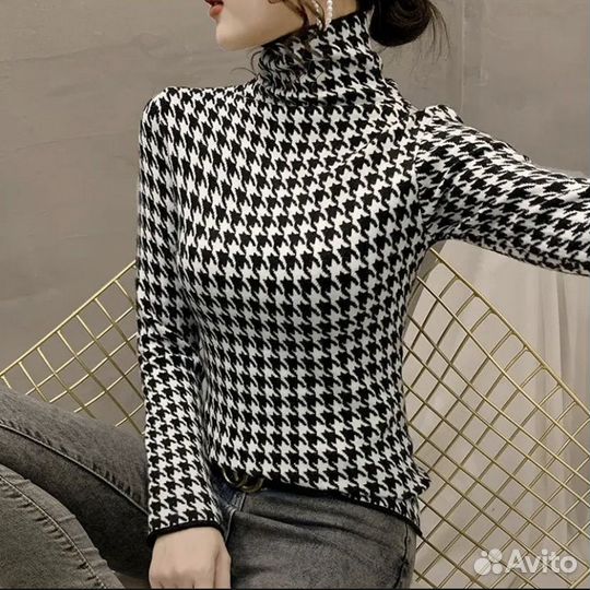 Свитер женский гусиная лапка 44-46