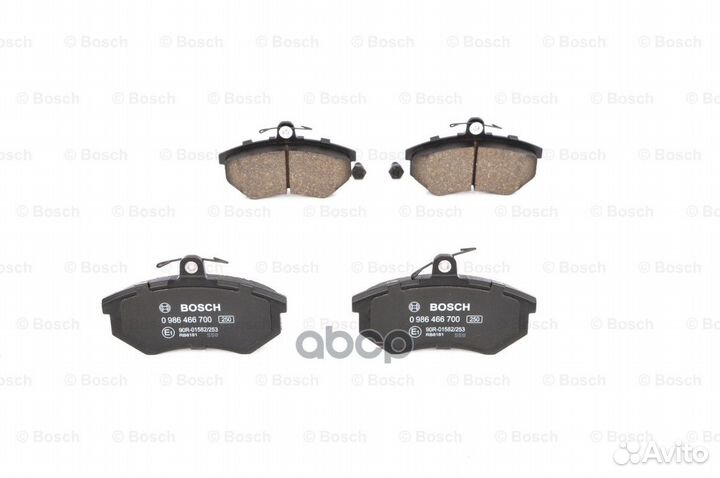 Колодки тормозные дисковые перед 0986466700