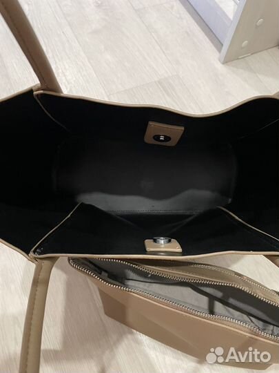 Сумка шоппер натуральная кожа