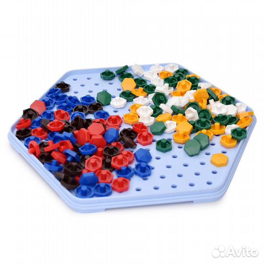 Мозаика Развивающая 170шт 7сюжетов Фантазия Мотори