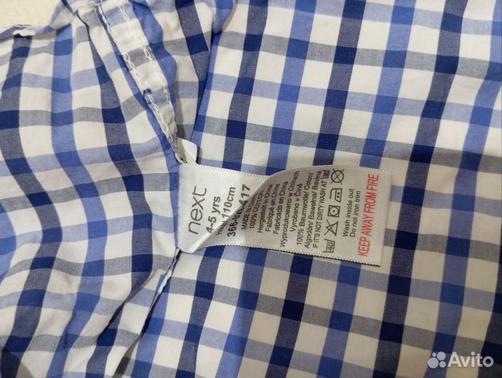 Рубашка next 4-5 лет