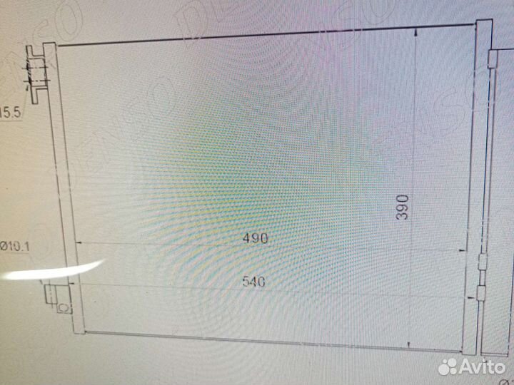 Радиатор кондиционера логан2, сандеро2, Дастер с13