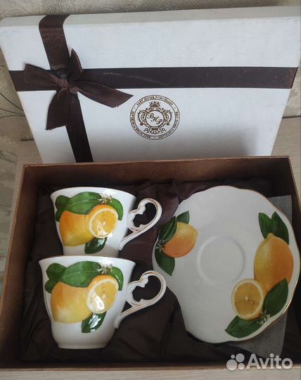 Новый чайный набор фарфоровый