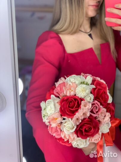 Букет из мыльных цветов роз 1 сентября подарок