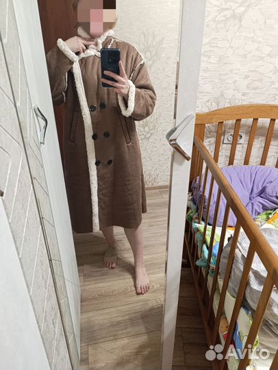 Дубленка искусственная демисезонная 54-56