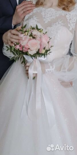 Свадебное платье 42 44 новое