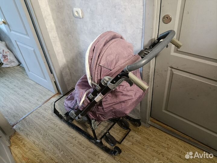 Детские санки коляска nika