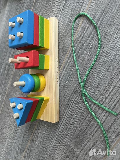 Развивающие деревянные игрушки