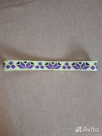 Пояс ручной работы, вышивка крестом